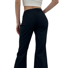 Y2k Vintage Black White Flare Pants [XS]