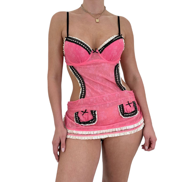 NEW!! Victoria's Secret Sexy Little Things French Maid Babydoll
