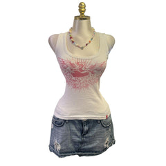 Y2K Vintage White Edc By Esprit Top [S]