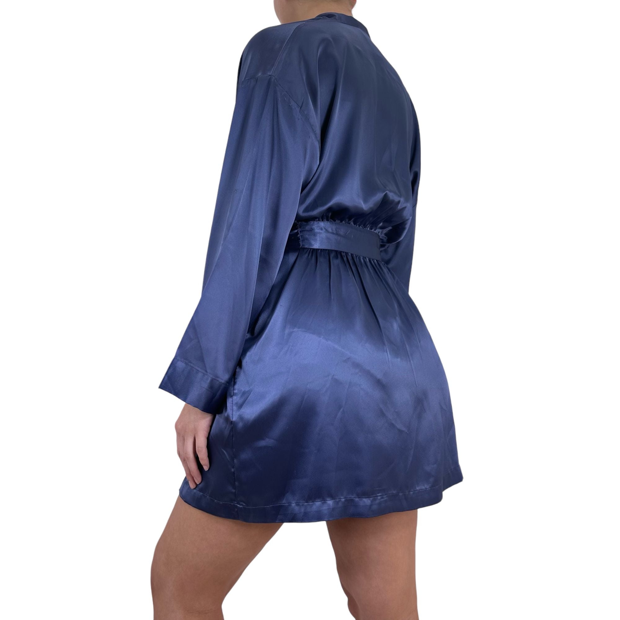 Y2k Vintage Victoria's Secret Blue Satin Robe [S-L]