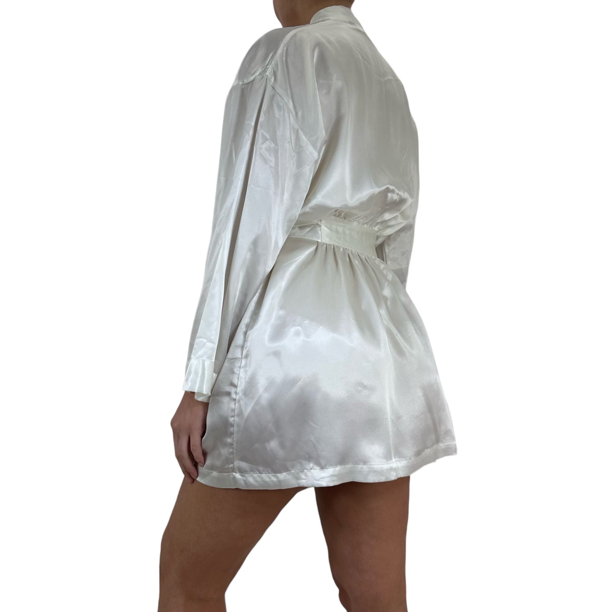 Y2k Vintage Victoria's Secret White Satin Robe [M-L]