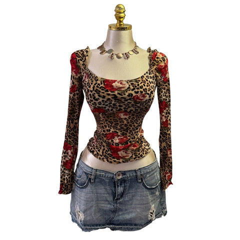 Y2K Vintage Red Layered Tank Brooklyn Training Department Top [S]