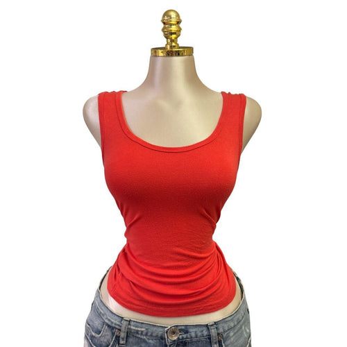 Y2k Vintage Orange Tank Lace Top [S]