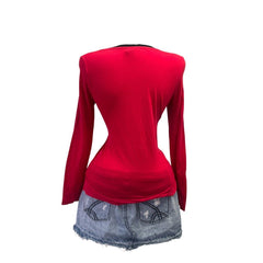 90s Vintage Red Betty Boop "Pour Moi" Presents Top [S]