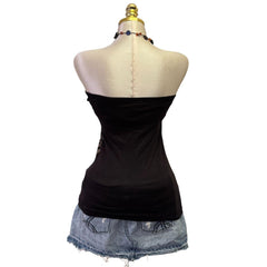 Y2K Vintage Brown Cheetah Jungle Attitude Top  [XS]