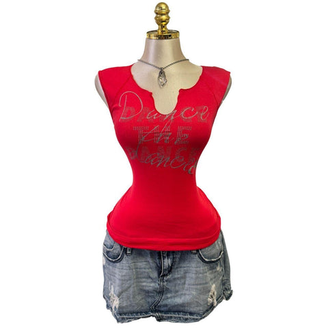 Y2K Vintage All Saints Black Brown Beaded Sequin Top [M]