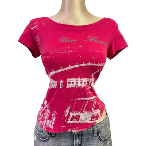 Y2k Vintage "San Francisco" Pink Tee [S]