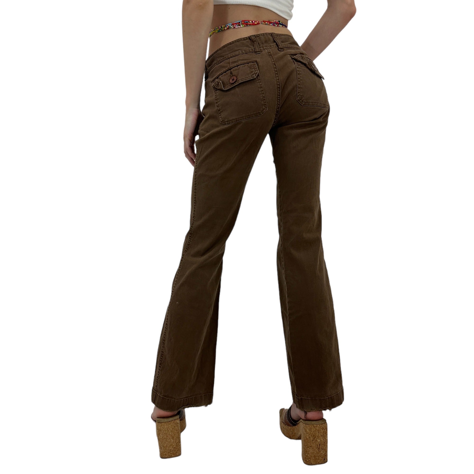 Y2k Vintage Hollister Brown Flare Pants [XS]