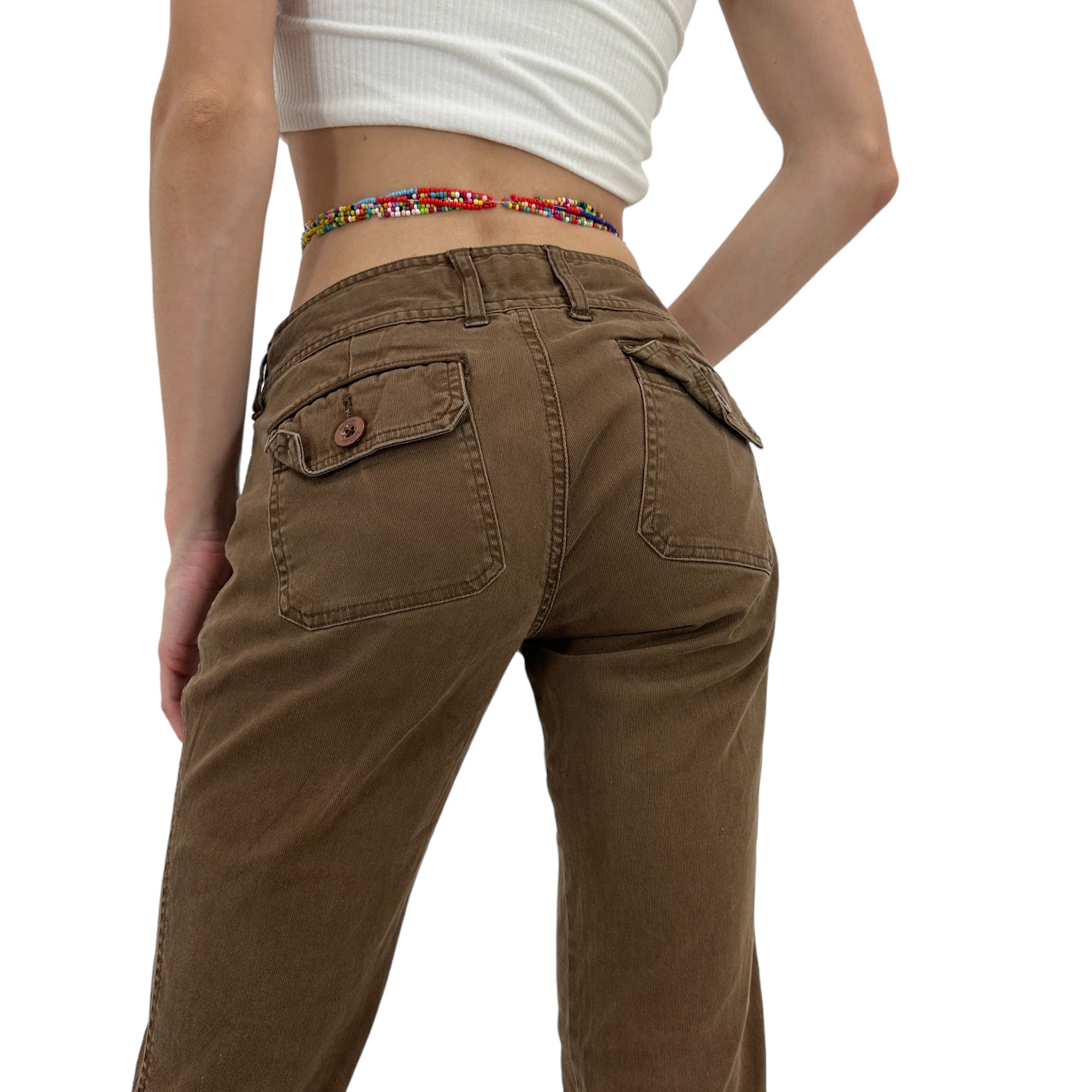 Y2k Vintage Hollister Brown Flare Pants [XS]