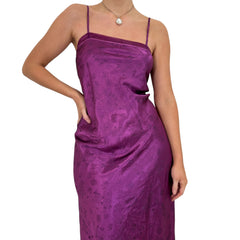 Y2k Vintage Purple Satin Slip Maxi Dress [M]