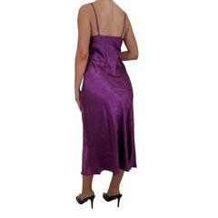 Y2k Vintage Purple Satin Slip Maxi Dress [M]