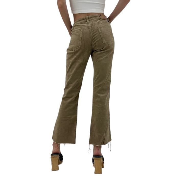 Y2k Vintage Brown Corduroy Flare Jeans [S]
