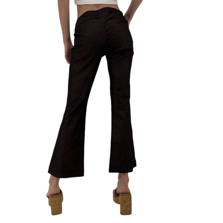 Y2k Vintage Brown Sparkle Pants [S]