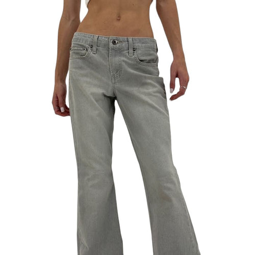 Y2k Vintage Grey Flare Jeans [S]