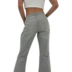 Y2k Vintage Grey Flare Jeans [S]