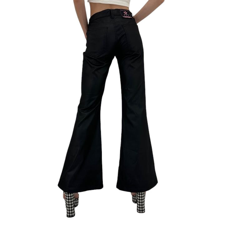 Y2k Vintage Black Bubblegum Wide Leg Pants [S]