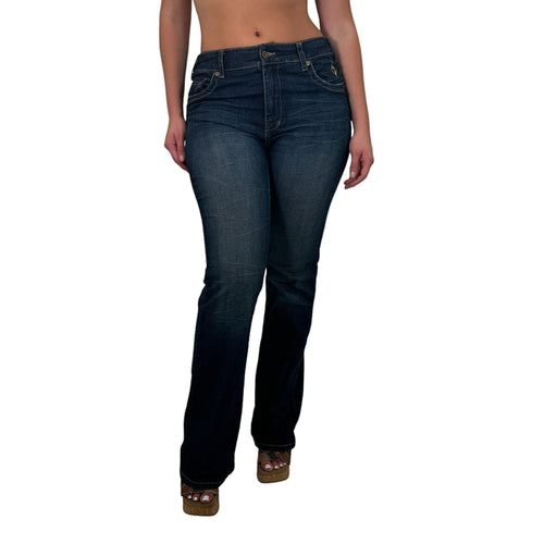 Y2k Vintage Baby Phat Dark Blue Jeans [L]