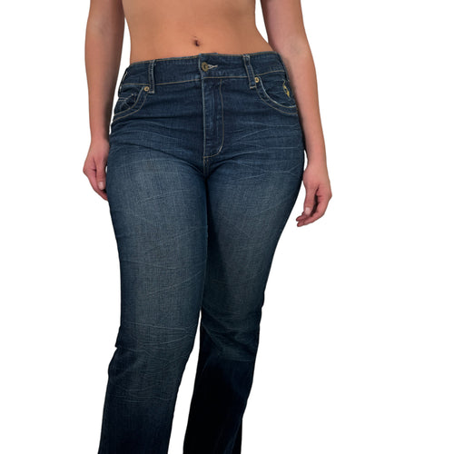 Y2k Vintage Baby Phat Dark Blue Jeans [L]