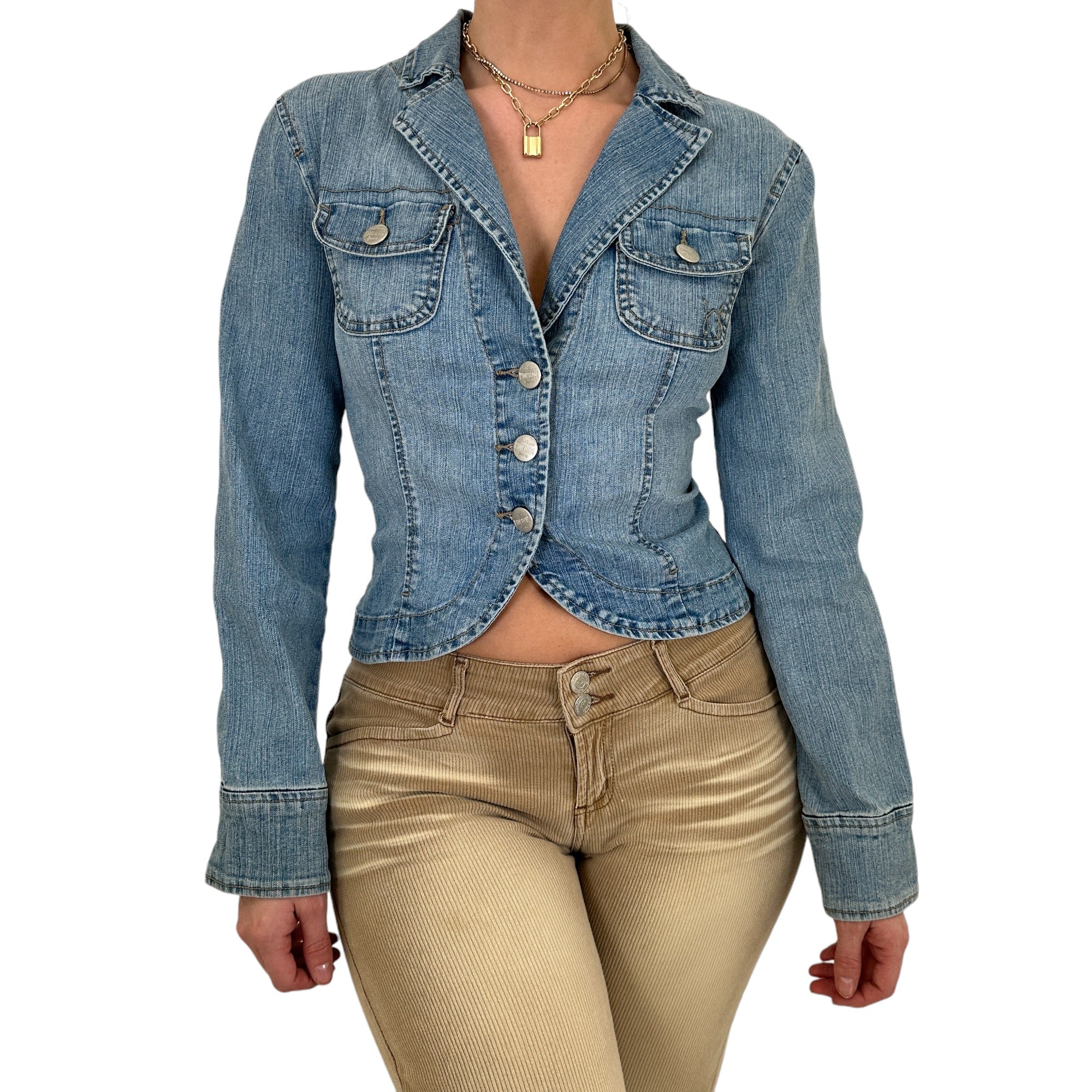 Y2k Vintage Blue Jean Jacket [M]