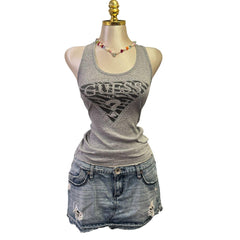Y2K Vintage Grey Guess Tank Top [S]