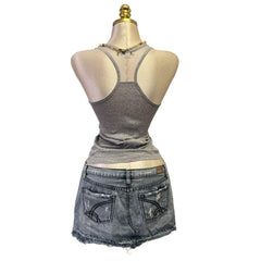 Y2K Vintage Grey Guess Tank Top [S]