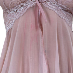 Y2k Vintage Blush Pink Mesh Asymmetrical Hem Slip Dress [S]
