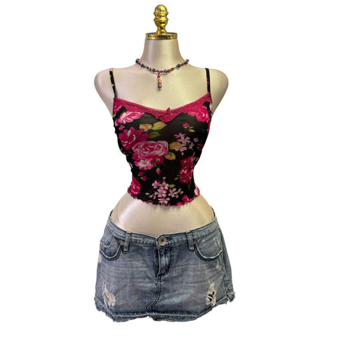 Y2K Vintage Red Layered Tank Brooklyn Training Department Top [S]