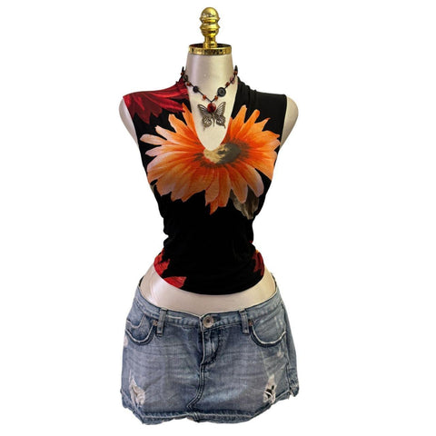Y2K Vintage Red Layered Tank Brooklyn Training Department Top [S]