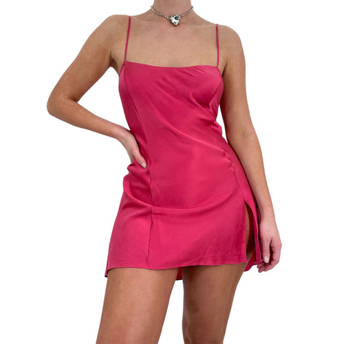 90s Vintage Victoria's Secret Pink Slip Dress [L]