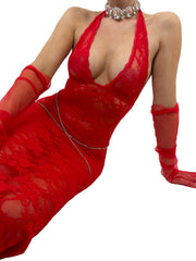 *Yasmin* Dress- Red [XS-L]