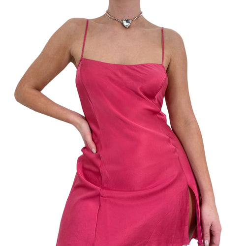 90s Vintage Victoria's Secret Pink Slip Dress [L]
