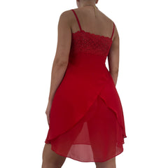 Y2k Vintage Victoria's Secret Red Lace Slip Dress [S]